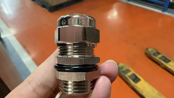 IP68 ทองแดง Plated Metric ISO ทองเหลือง Cable กรดสําหรับ 6-12mm กว้างเคเบิล