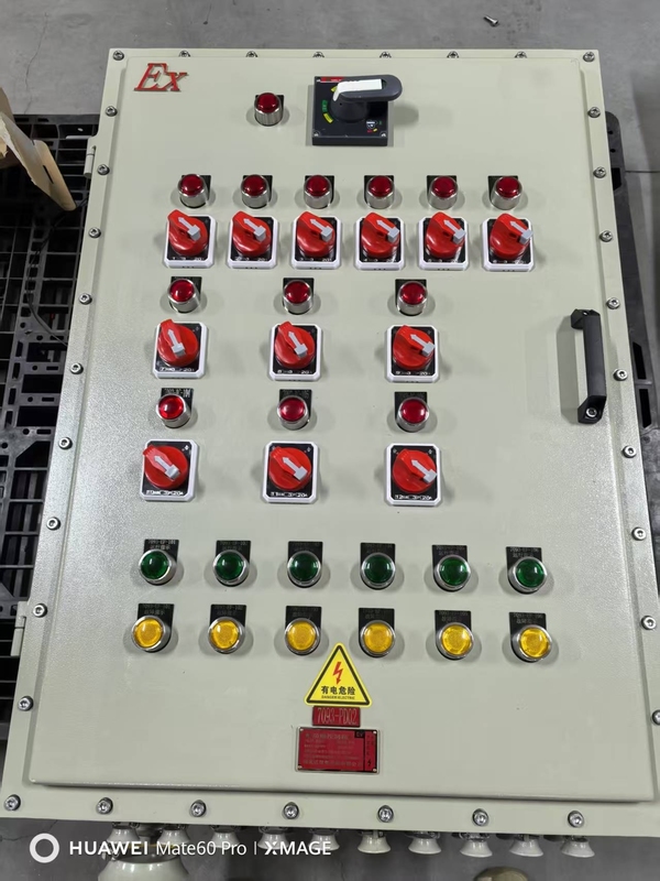 IP65 สแตนเลส ปานล์ควบคุมไฟฟ้าติดผนัง AC 220V / 380V Ex ปานล์ควบคุม
