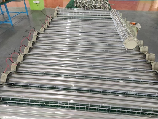 Ip66 1.2M 4Ft Led Linear Explosion Proof Lamps อุตสาหกรรม 18-36W หลอดสองหลอด