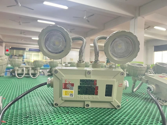 ไฟฉุกเฉิน LED กันไฟ 2x3W – 90lm/W, ได้รับการจัดอันดับ IP66 สำหรับพื้นที่อันตราย