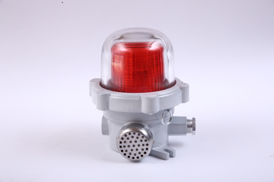 ความต้านทานแรง 220VAC 50HZ 120-180db ไฟเตือนกันระเบิดสําหรับ IIA IIB IIC สภาพแวดล้อมก๊าซระเบิด