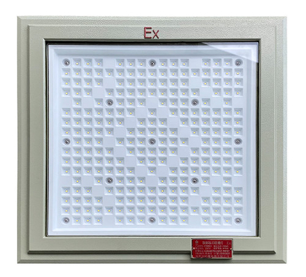 ATEX 18 * 18 นิ้ว สี่เหลี่ยม รูปแบบแสงกันระเบิด 100w 130lm / w แสงสถานีน้ํามัน