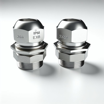Ex Proof Cable Gland IP68 Ex D IIC Gb ความยาวเส้น 8 มม ใบรับรอง CE ROHS ISO9001