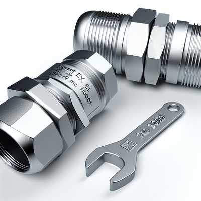 ISO Metric Thread Standard Brass Explosion Proof Cable Gland สําหรับการทํางานที่ดีที่สุด