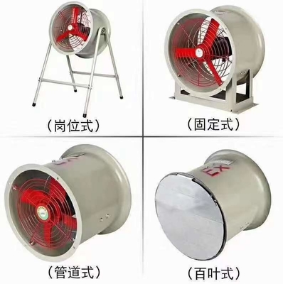 อุตสาหกรรม 1450 r / m กันระเบิด ปรับระบายน้ํา 300 มม กว้าง พัดลม ปลอดภัยและมีประสิทธิภาพสูง ระบายอากาศสําหรับพื้นที่อันตราย