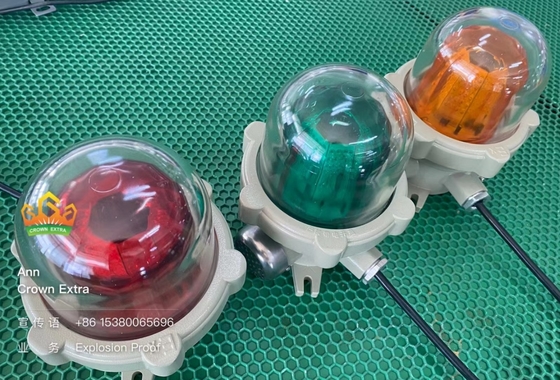 ไฟเตือนสิ่งกีดขวางการบินแบบป้องกันการระเบิดที่ได้รับการรับรอง ATEX IECEx สำหรับโซน 1 & 2 / โซน 21 & 22 – ไฟสัญญาณที่ปลอดภัยสำหรับพื้นที่อันตราย