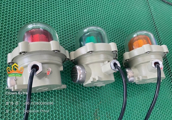 120-180dB ดีซิเบล ไฟเตือนกันระเบิดสําหรับโรงงานแปรรูปสารเคมี
