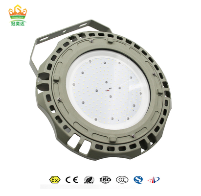 IP66 150 วัตต์ โหลดไฟอัดระเบิดสูงที่มีประสิทธิภาพ 135lm / w สําหรับบริเวณอุตสาหกรรมและปิโตรเคมี