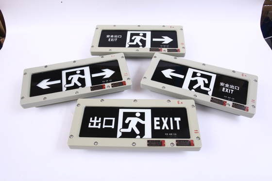 OEM ไฟทางออกฉุกเฉินที่คอมพักทัดการระเบิด CRI ≥70, ATEX / IECEx / RoHS / CNEX / ISO9001 รับรอง, การออกแบบที่สามารถปรับแต่งได้สําหรับพื้นที่อันตราย