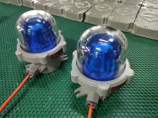 High Decibe Aluminium Alloy Warning Alarm Red Yellow Flashing Audible Visual Explosion-Proof IP66 Durable Mine Chemical