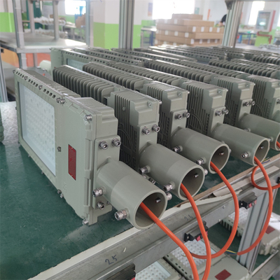Ex Proof LED Street Flood Light รับรอง ATEX กันไฟ ปรับแต่ง IP66 180lm/watt สําหรับโรงงานก๊าซ