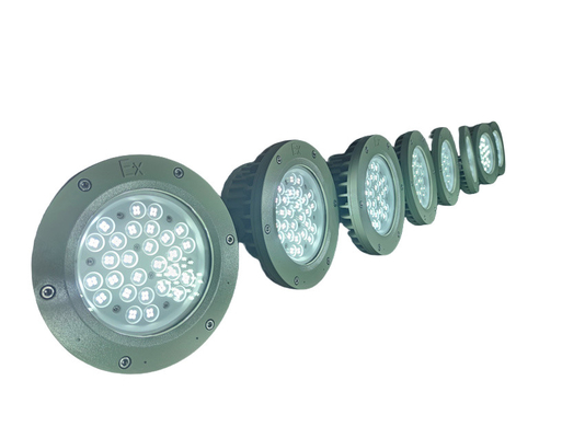 ดิวิชั่น 1 ATEX ใบอนุญาต Exproof Flameproof LED Bay Light ด้วยระดับ WF2 150Watt 180lm/w