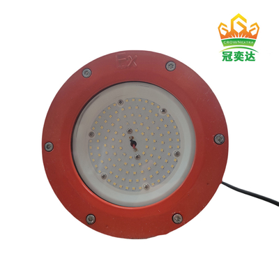 โคมไฟกันระเบิด พร้อม ATEX IECEx RoHS IP66 ป้องกันการกัดกรองสําหรับอุตสาหกรรมทางทะเล 170lm / วัตต์ 90-295V