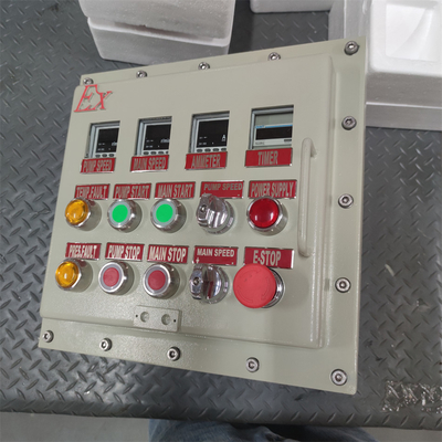 ATEX CNEX เรตติ้ง Ex d ป้องกันเพลิง Panel Box Enclosure IP66 WF2 สําหรับพื้นที่อันตรายที่มีสายไฟเข้าตามต้องการ 295Vac