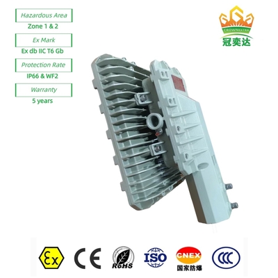 ATEX วัด ExProof ไฟ LED ถนน WF2 IP66 CREE กระบอกสําหรับโซน 1 สนามน้ํามัน / ทะเล 180lm / w 295≤V