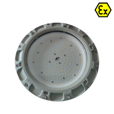 โคมไฟ LED กันระเบิด ATEX IEC มีประสิทธิภาพการใช้พลังงาน 185lm/w IP66 WF2 สําหรับแสงอุตสาหกรรมก๊าซน้ํามันโซน 1
