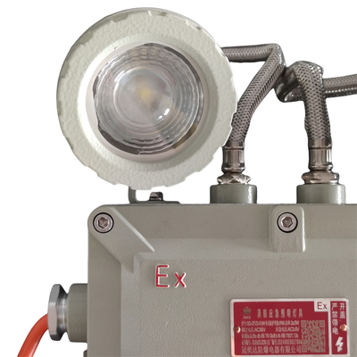 โซนอันตราย 1 ภาพไฟที่ป้องกันระเบิดอุตสาหกรรม IP66 WF2 5 วัตต์ 90-180 นาที