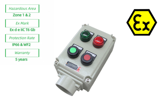 ATEX ความปลอดภัย สถานที่ควบคุมกันไฟ สถานที่ควบคุมไฟกันไฟ กล่องควบคุมไฟฟ้า 220/380Vac G1/2&quot;,G3/4&quot;,G1,G1.1/4&quot;,G1.1/2&quot;,G2