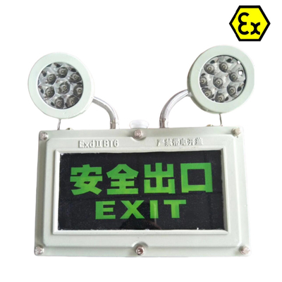 ATEX ความปลอดภัย LED ไฟออกที่ป้องกันระเบิด RoHS ได้รับการอนุมัติสําหรับโซนอันตราย1 Div1 OEM มี