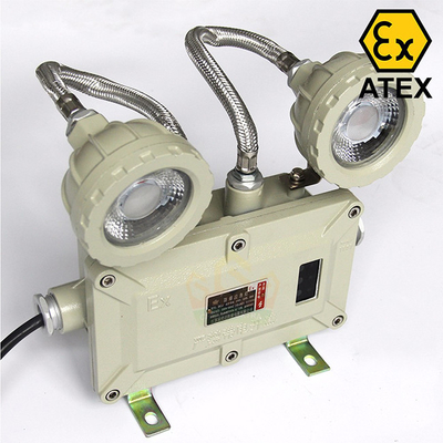 120\u00b0 มุมรังสี Exdb ไฟไหม้ LED ไฟฉุกเฉินที่มีประสิทธิภาพแสง 100lm / W