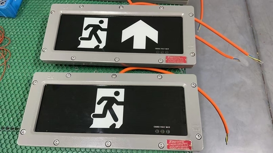 แสงไฟออกระดับความดันสูง กันระเบิด แสงป้ายฉุกเฉิน 90-300VAC/24VDC/36VDC ATEX IECEx ยอมรับ