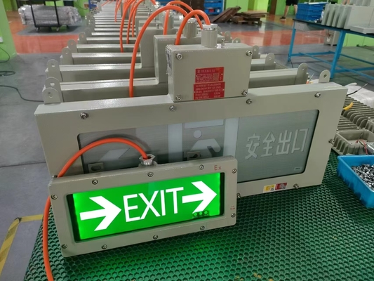 ไฟป้ายทางออกฉุกเฉินกันระเบิด – ช่วงแรงดันไฟฟ้ากว้าง 90-300V | ปลอดภัยและทนทานสำหรับพื้นที่อันตราย