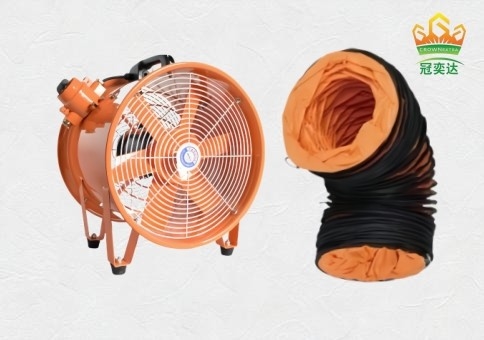 อัตราการใช้พลังงานที่ประหยัด Atex IP54 พัดลมแกนกันระเบิดที่ทนทาน 90-1500W สําหรับแพลตฟอร์มเจาะ พื้นที่เก็บของ