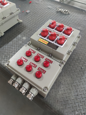 สถานีควบคุมที่ประหยัดพลังงาน ATEX กันระเบิด กล่องควบคุมไฟฟ้ากันไฟ 220/380Vac G1/2", G3/4", G1, G1.1/4", G1.1/2", G2