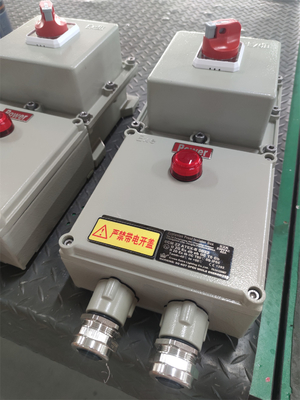 กล่องไอโซเลาเตอร์ที่กันระเบิด ATEX IP66 ป้องกันการกัดกรอง อลูมิเนียมระดับอวกาศ สําหรับการติดตั้งผนัง
