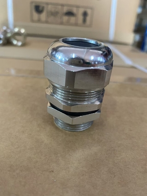 เงิน IP68 Single Wire Armor Cable Gland สําหรับอุตสาหกรรมน้ํามันและก๊าซ
