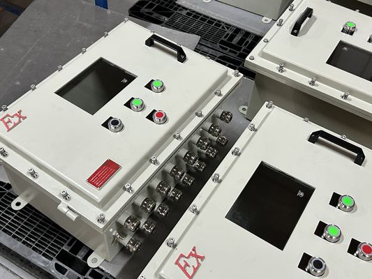 แผงจ่ายไฟป้องกันการระเบิด – 220V/380V, แผงควบคุมสตาร์ทปั๊ม, IP65, ได้รับการรับรอง ATEX/IECEx