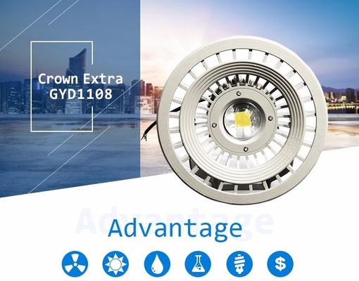 AC100-277V ความดันไฟเข้า กันระเบิด ไฟ LED ไฮเบย์ อลูมิเนียมสําหรับการสว่างคลัง