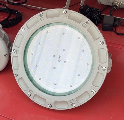 อายุการใช้งาน 22000 ชั่วโมง อลูมิเนียมสกัดเหล็ก กันเพลิง กันระเบิด Led High Bay Lights 150W ATEX IECEx กันน้ํา สําหรับพื้นที่อันตราย