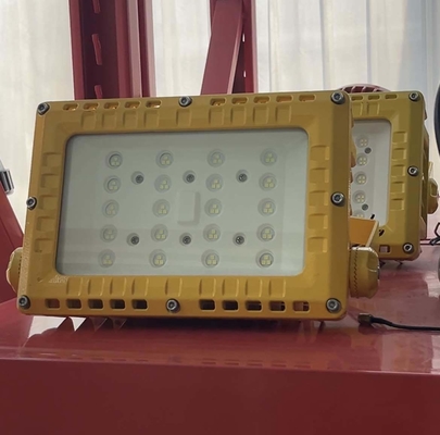 ATEX Ex  ไฟสปอร์ตไลท์ LED กันระเบิดกลางแจ้งชั่วคราว - 100 W, IP65, แผ่นตัวเรือนอะลูมิเนียม, 120–130 lm/W