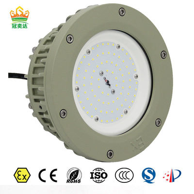 Ex IIC T6 IP66 แอนติซันด์ แอนติยูวี แทนความร้อนขนาดใหญ่ แสงไฟ LED กันระเบิดสําหรับโกดังอันตราย