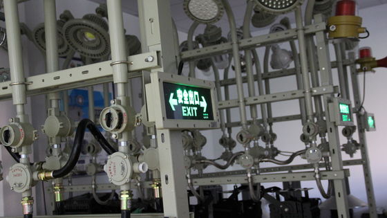 ขายตรงจากโรงงาน Atex Led ป้องกันการระเบิดไฟฉุกเฉินอุตสาหกรรมเคมี Ip66 ไฟทางออกกันน้ำ