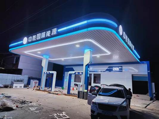 ATEX 18 * 18 นิ้ว สี่เหลี่ยม รูปแบบแสงกันระเบิด 100w 130lm / w แสงสถานีน้ํามัน