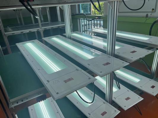 0.6M 1.2M 100LM/W สาย LED กันระเบิด 36w โคมไฟอุตสาหกรรมปลอดภัย T6 LED เหล็ก กันระเบิด สายแสง