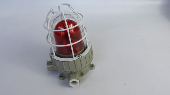 ATEX สายเตือนเสียงสายตา สีแดง 90db 24v Dc Ip66 กันระเบิด LED สีแดง สีเหลือง สัญญาณสัญญาณ ไฟเตือน