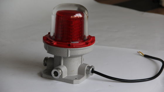 ATEX สายเตือนเสียงสายตา สีแดง 90db 24v Dc Ip66 กันระเบิด LED สีแดง สีเหลือง สัญญาณสัญญาณ ไฟเตือน