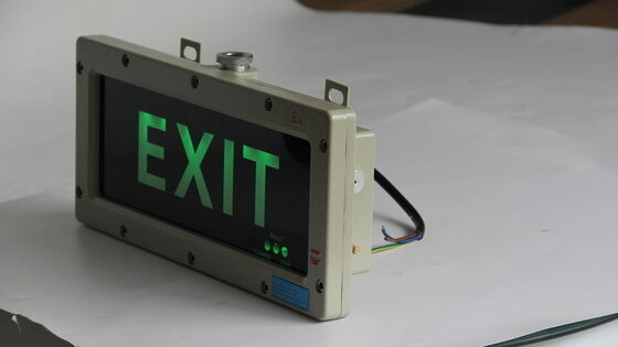ไฟฉุกเฉิน LED กันน้ำอลูมิเนียมอัลลอยด์ IP66 ป้องกันการระเบิด CE ATEX 3W ไฟป้ายทางออก LED ป้องกันการระเบิด