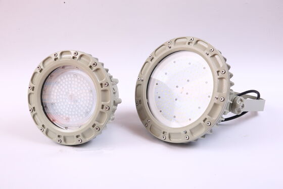 Ex IIC T6 ATEX IECEx IP66 WF2 แสงสเปรย์เกลือกันระเบิดไฟสูง 50w-240w สําหรับแพลตฟอร์มเจาะในทะเล
