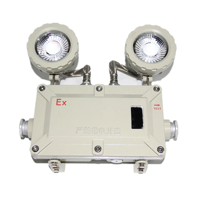 2*5w Double Head Wall Mounted 220VAC 50hz LED ไฟฉุกเฉิน พร้อมใบรับรอง ATEX สําหรับพื้นที่อันตราย